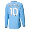 Goedkope Manchester City Grealish 10 Thuisshirt 2024-25 Lange Mouw